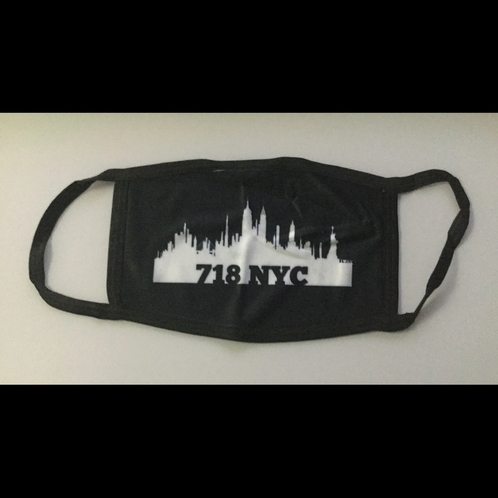 New York City 718 Area Code Face Mask
